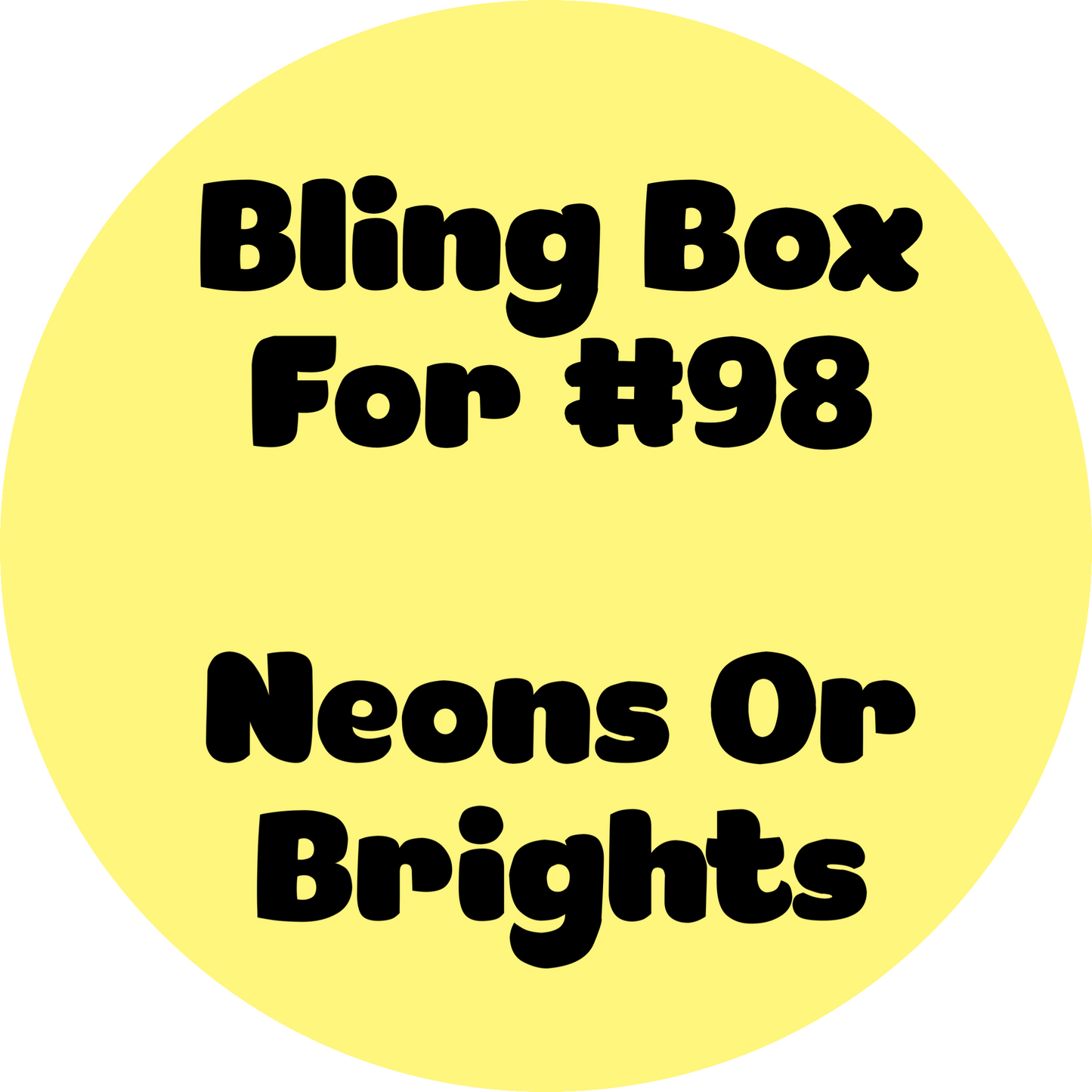 Tumbler Template Bling Box - #98