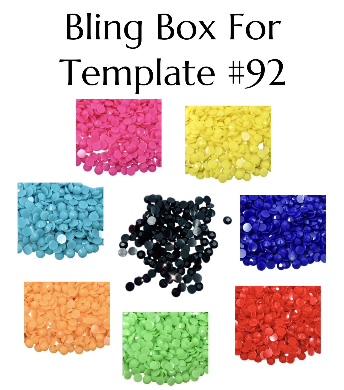 Tumbler Template Bling Box - #92 - Solid Jelly