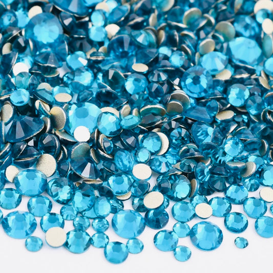 Blue Zircon Glass Crystals