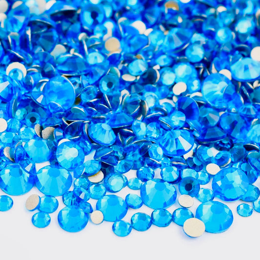 Capri Blue Glass Crystals
