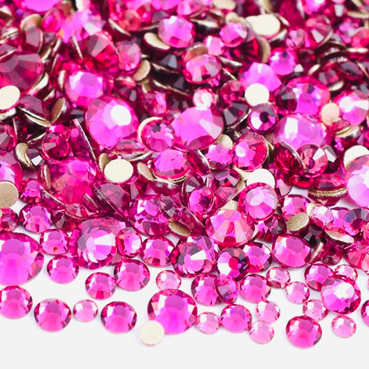 Fuchsia Glass Crystals