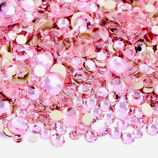 Light Pink Glass Crystals