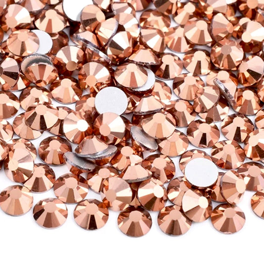 Rose Gold Glass Crystals