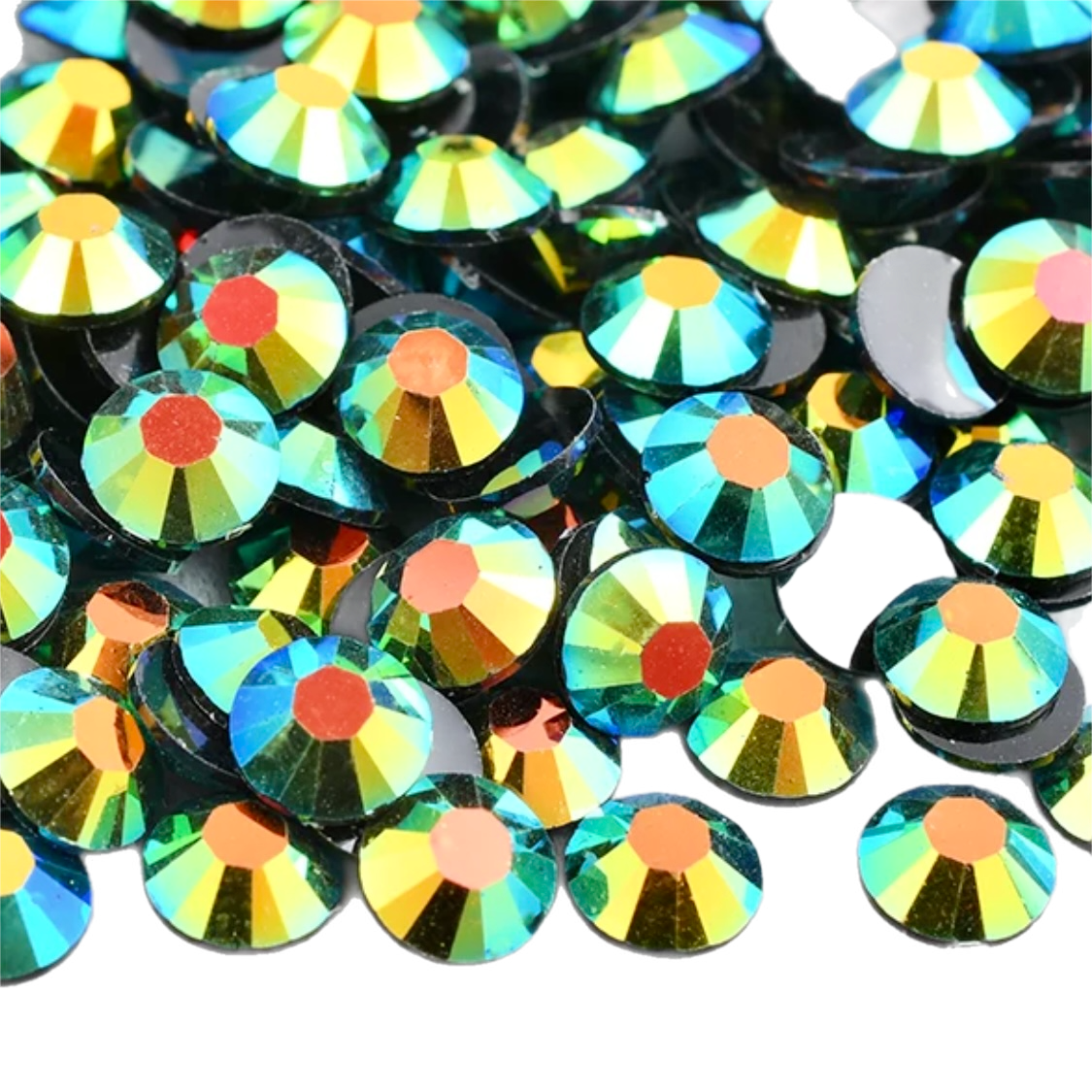 Jelly Black Green AB Round Flat Back Rhinestones – MyBlingThingz DIY