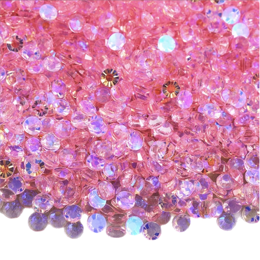 Magic Pink Resin Rhinestones