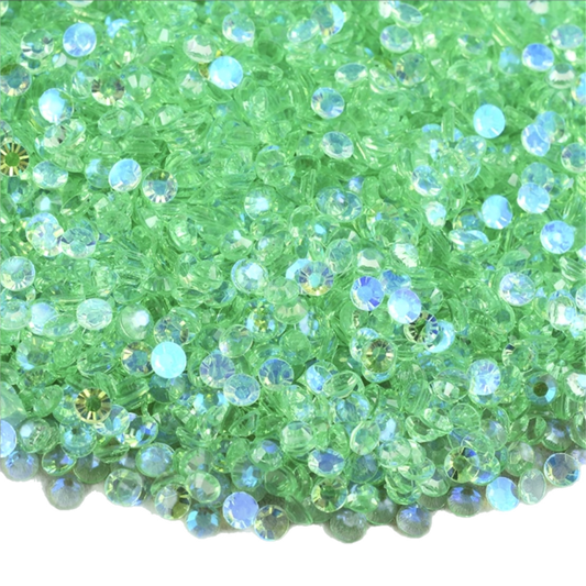 Magic Peridot Resin Rhinestones